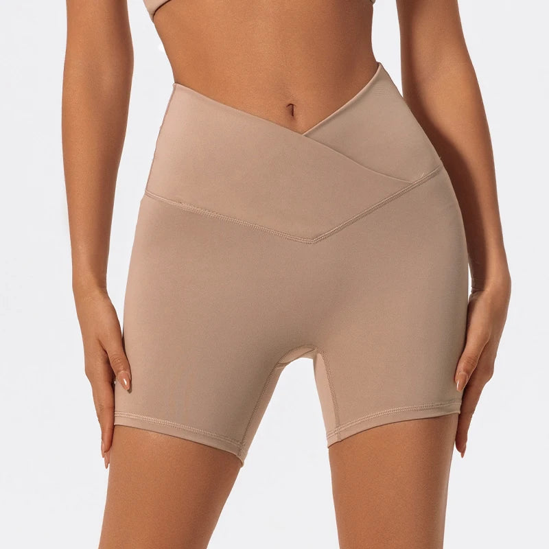 Cross Waist Workout Shorts