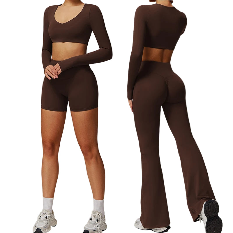 2-Piece Long Sleeve Yoga Set