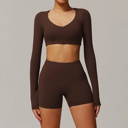 2-Piece Long Sleeve Yoga Set