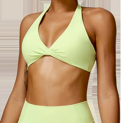 Pleated Push-Up Sports Bra