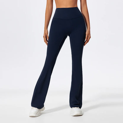 High Waist V-Back Flared Leggings