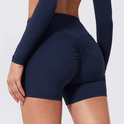High-Waist Scrunch Yoga Shorts