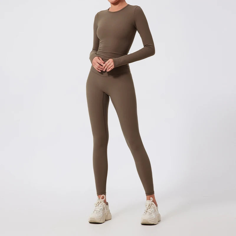 Long Sleeve Yoga Gym Set