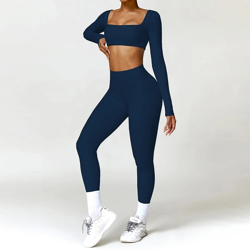 2-Piece Long Sleeve Yoga Set