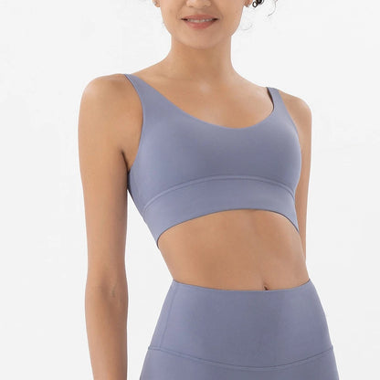 Deep V Shockproof Sports Bra