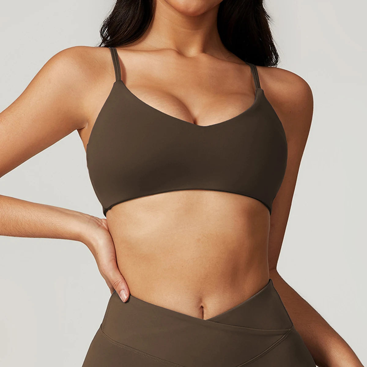Soft Double Strap Sports Bra