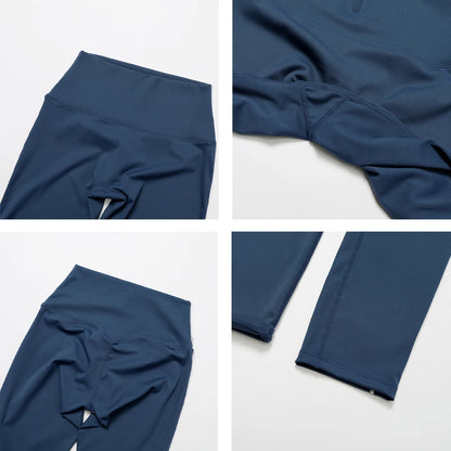 High-Waist Compression Sports Leggings