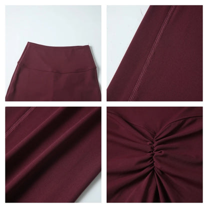 High Waist V-Back Flared Leggings