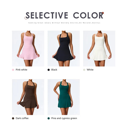 Women’s Sports Skirt Set with Pockets