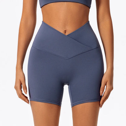 Cross Waist Workout Shorts