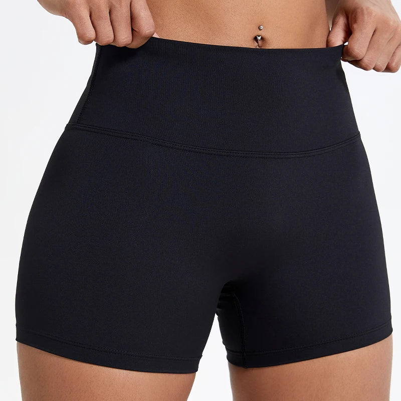 High Waist Push Up Sports Shorts