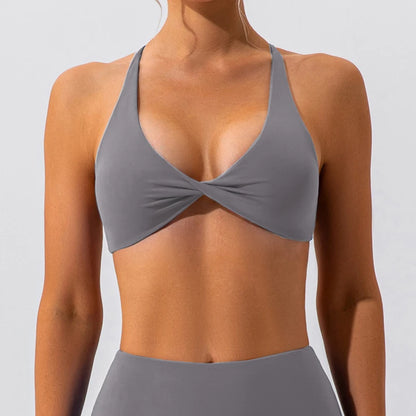Cross Back Sports Bra Top