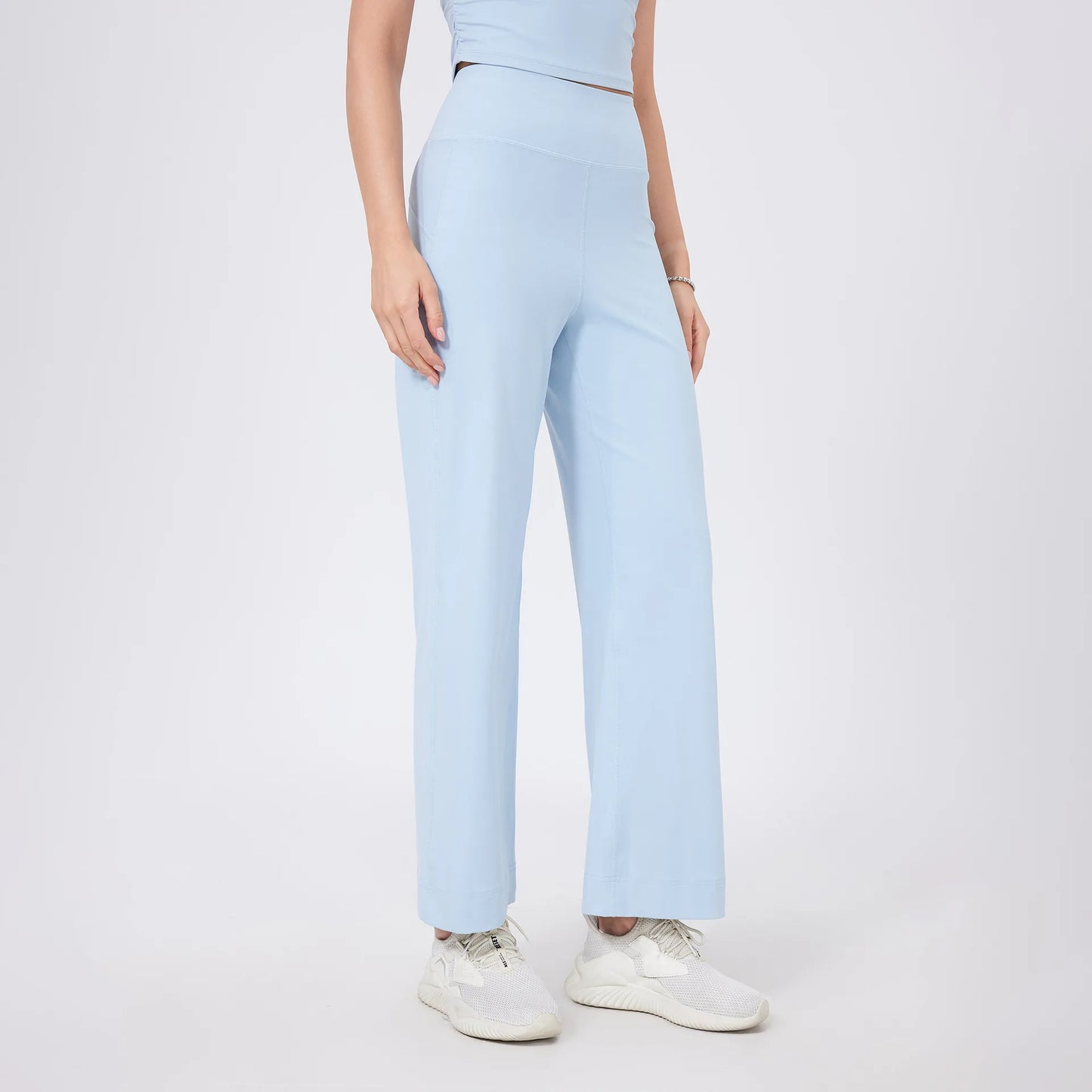 Loose-Fit High-Waist Yoga Pants with Pockets