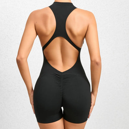 Sleeveless Sports Jumpsuit Bodysuit