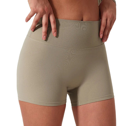 High-Waist Scrunch Yoga Shorts