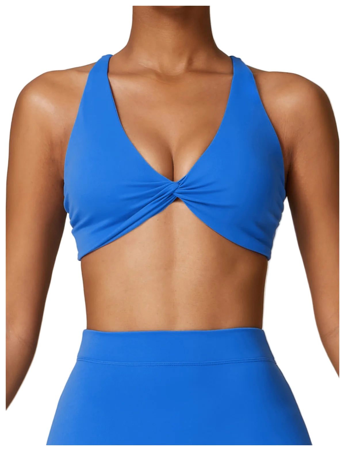Pleated Push-Up Sports Bra