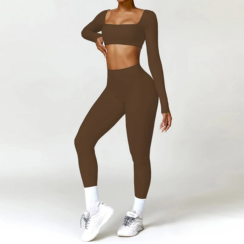 2-Piece Long Sleeve Yoga Set