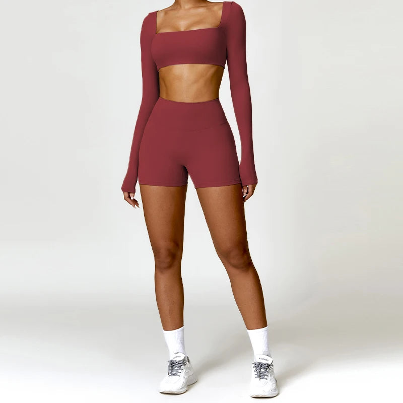2-Piece Long Sleeve Yoga Set