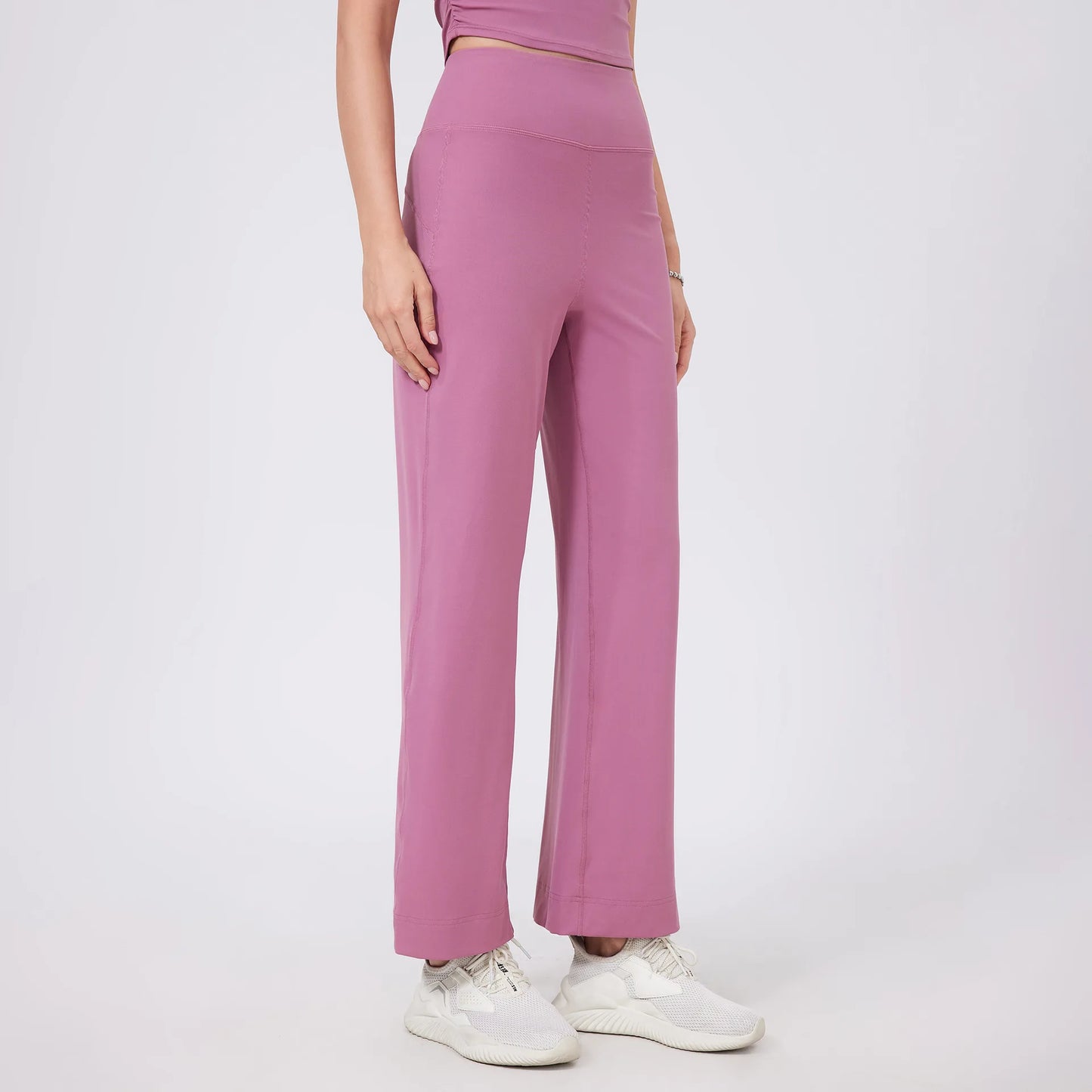Loose-Fit High-Waist Yoga Pants with Pockets