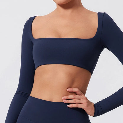 Quick Dry Square Neck Gym Top