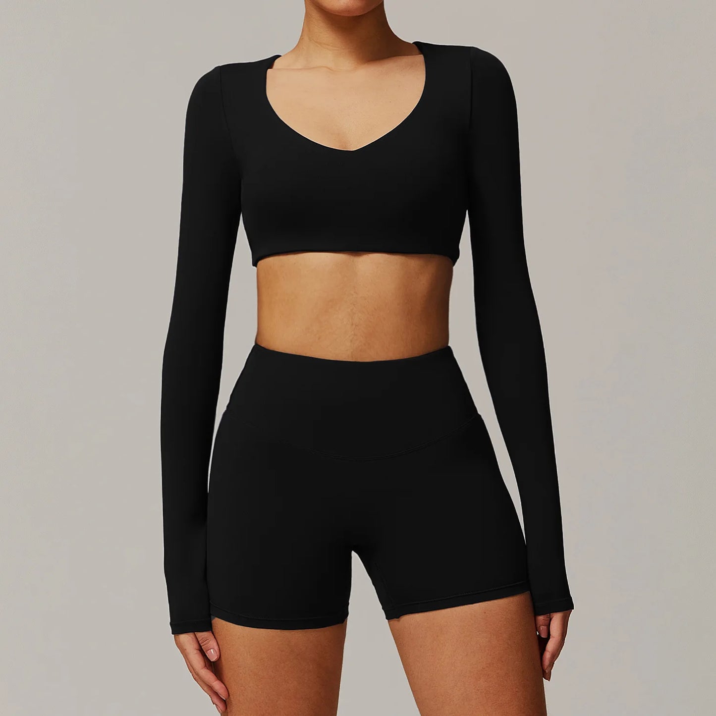 2-Piece Long Sleeve Yoga Set