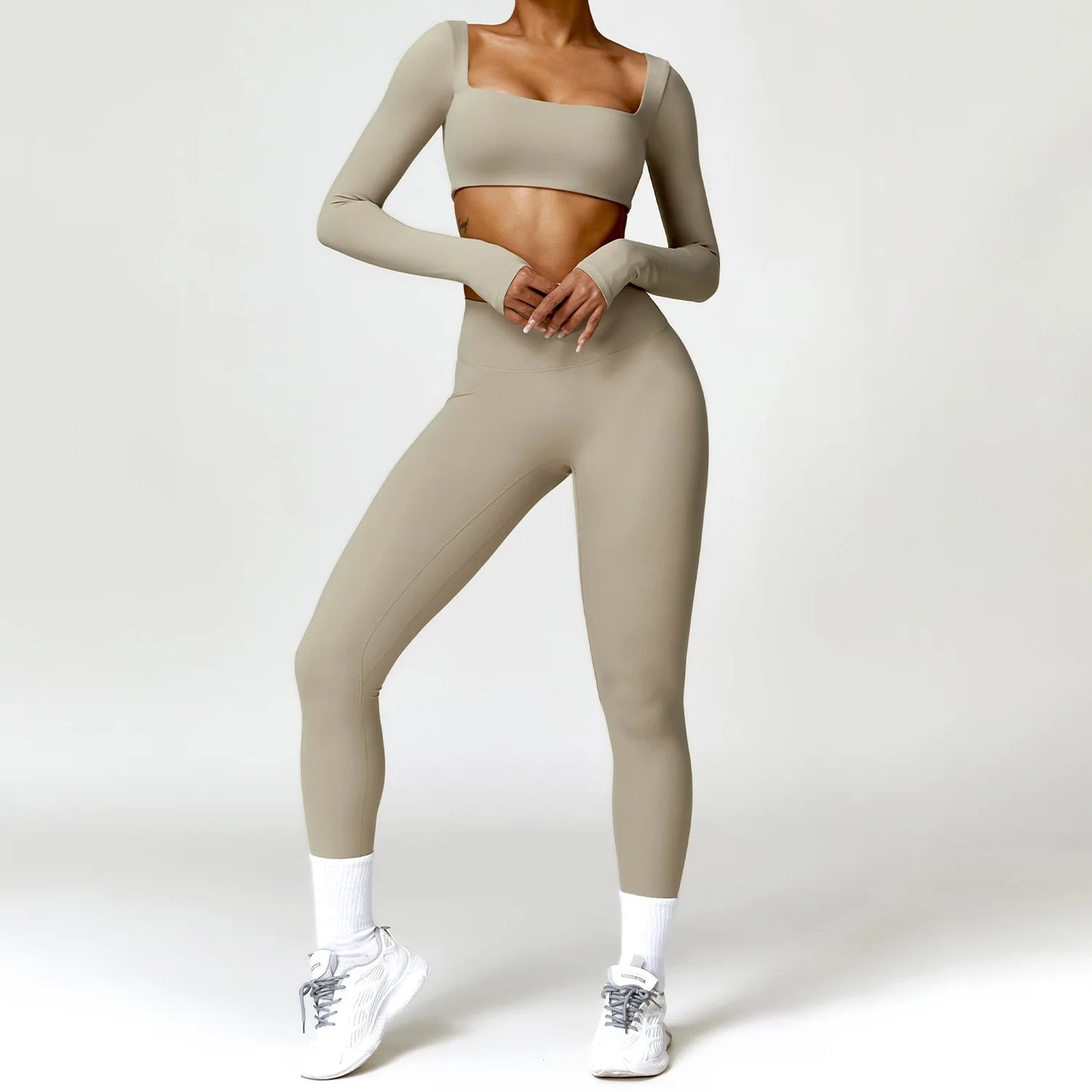 2-Piece Long Sleeve Yoga Set