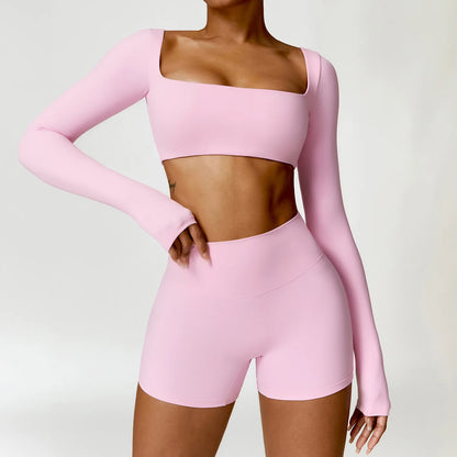 2-Piece Long Sleeve Yoga Set
