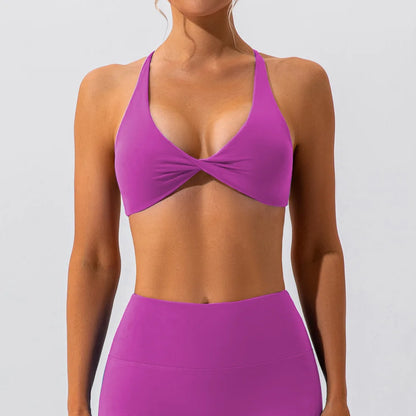 Cross Back Sports Bra Top