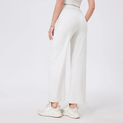 Loose-Fit High-Waist Yoga Pants with Pockets