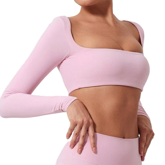 Quick Dry Square Neck Gym Top