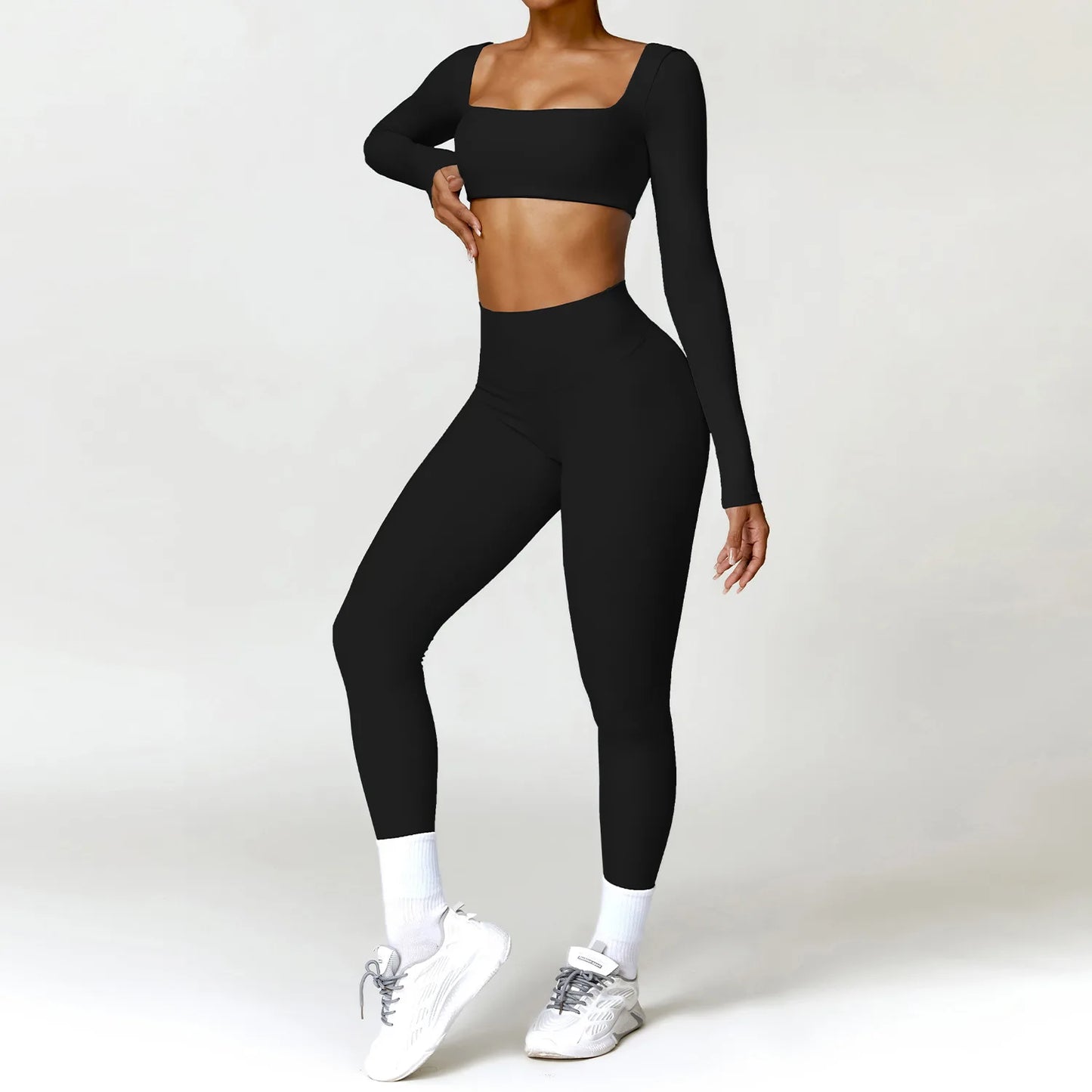 2-Piece Long Sleeve Yoga Set