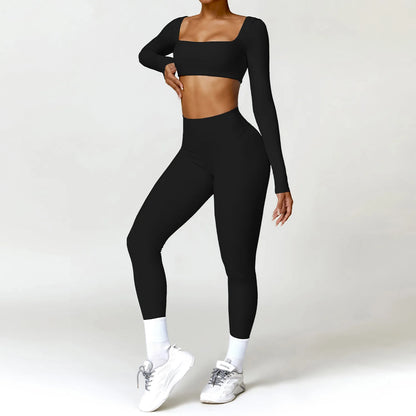 2-Piece Long Sleeve Yoga Set