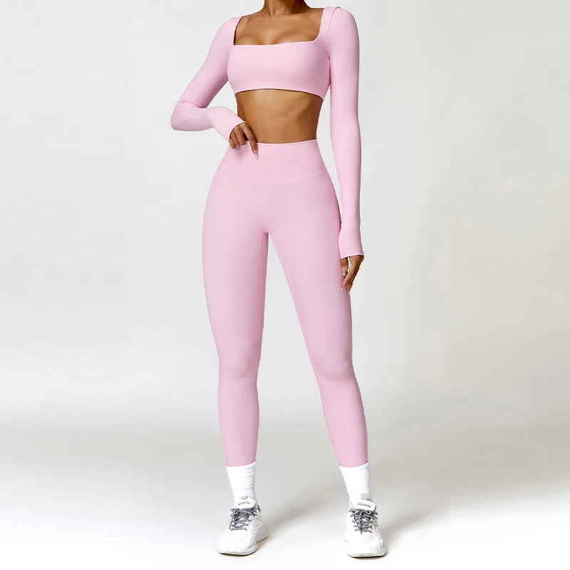 2-Piece Long Sleeve Yoga Set