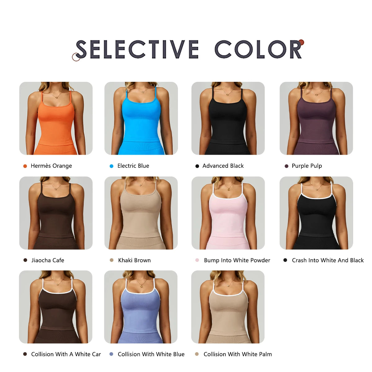 Dual-Shoulder Shockproof Sports Bra Tank Top