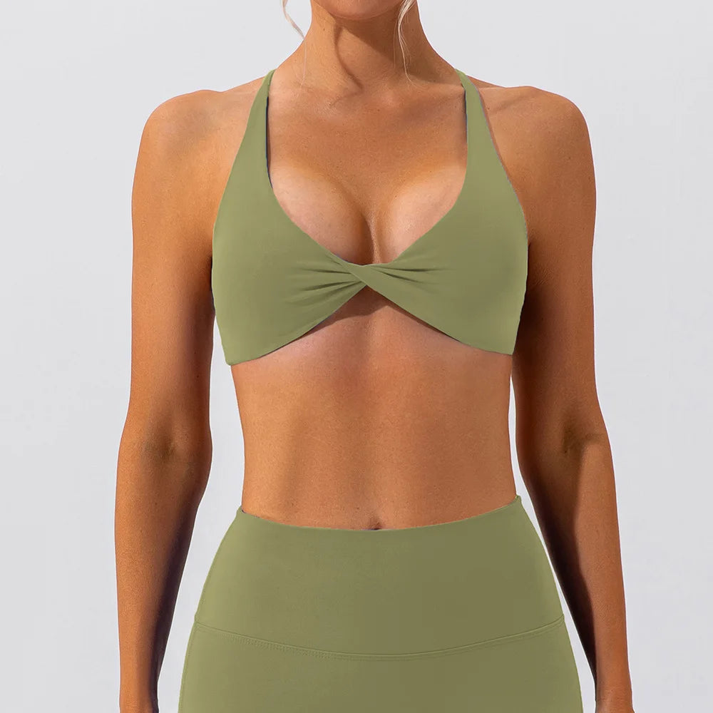 Cross Back Sports Bra Top
