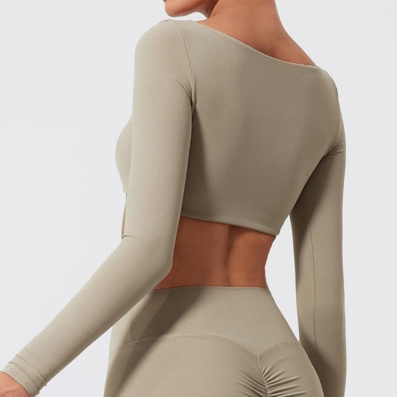 Quick Dry Square Neck Gym Top