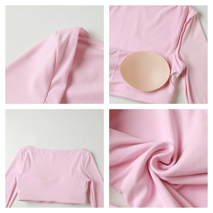 Quick Dry Square Neck Gym Top