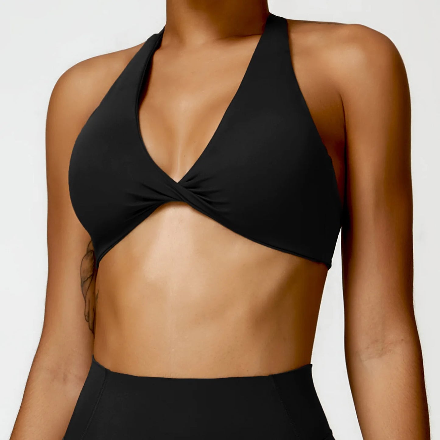 Pleated Push-Up Sports Bra