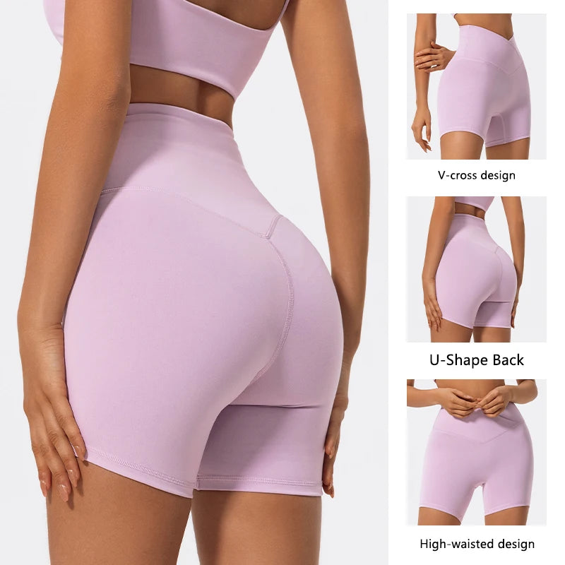 Cross Waist Workout Shorts