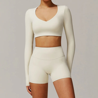 2-Piece Long Sleeve Yoga Set